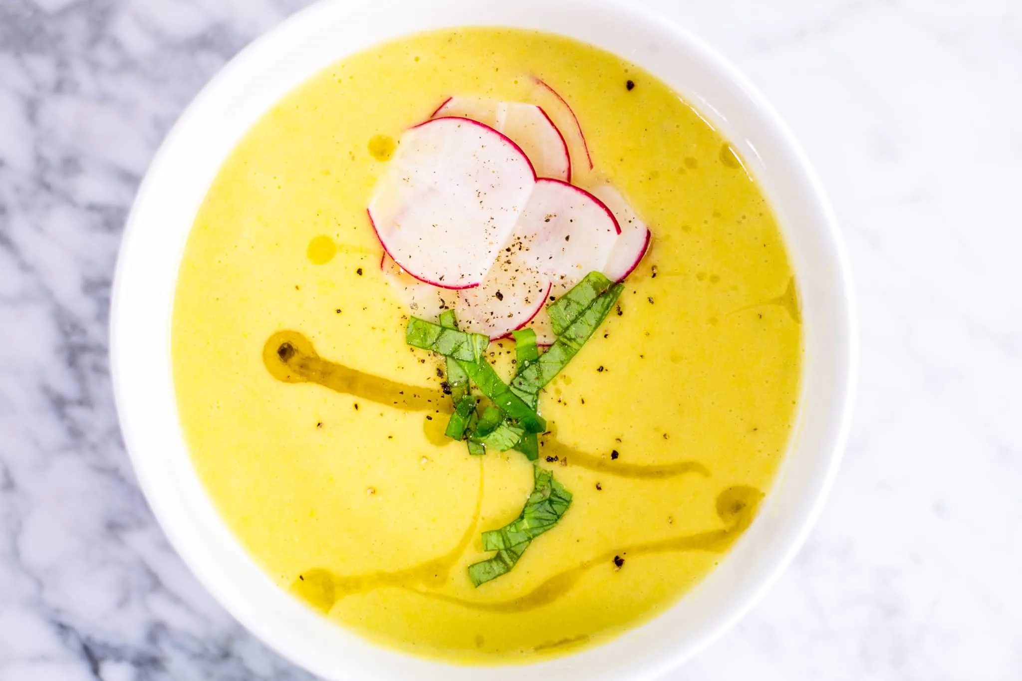 Chicken & Sweetcorn Velouté at Oceanova