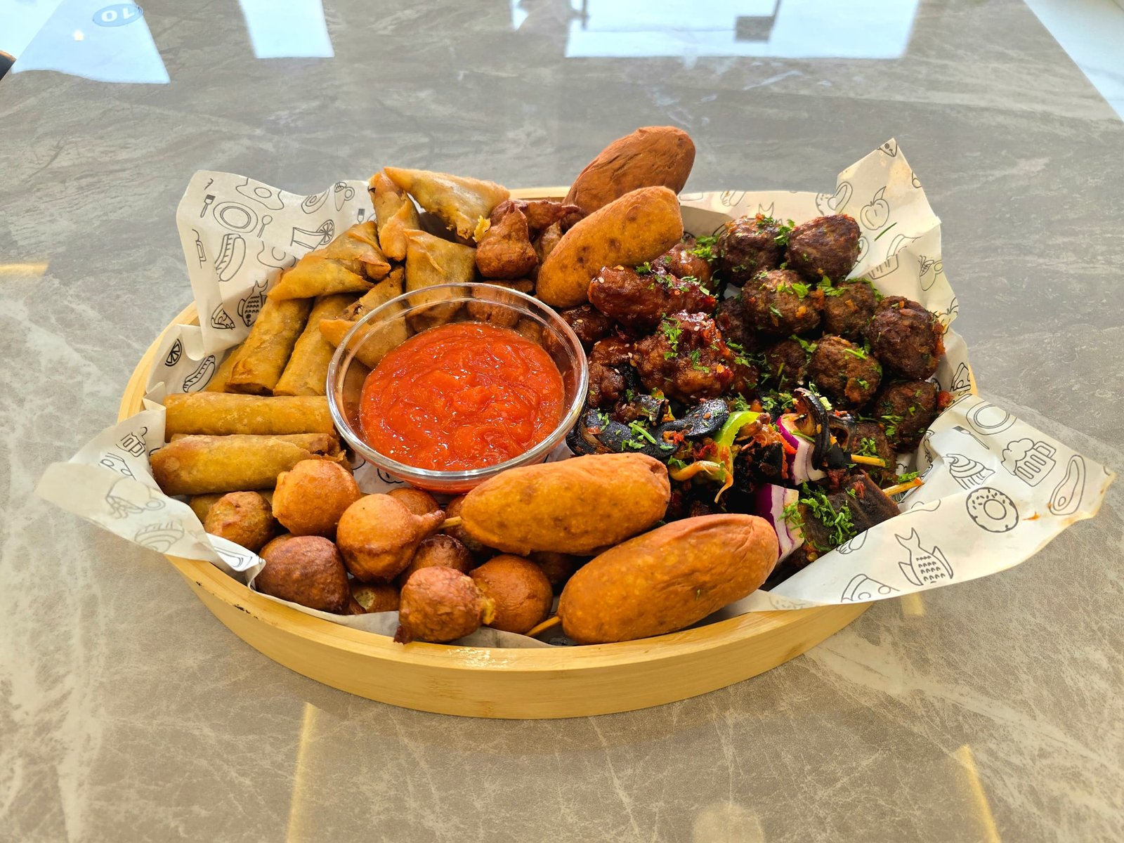 Small Chops Platter at Oceanova