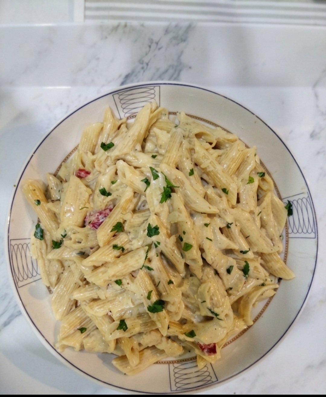 Chicken Alfredo at Oceanova