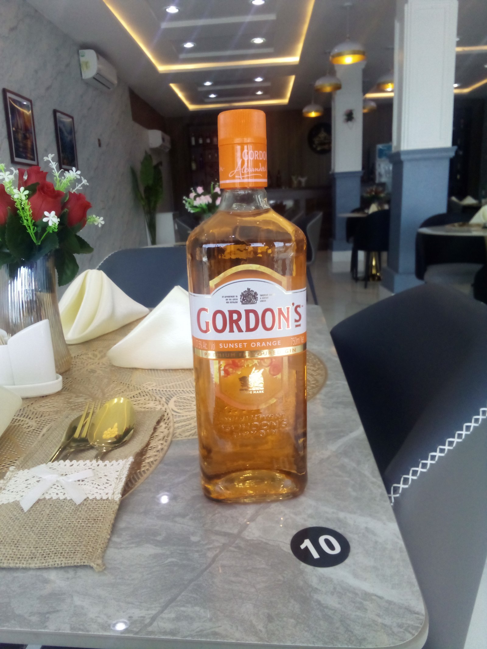 Gordon’s Gin orange at Oceanova