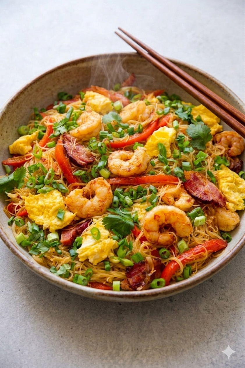 Stir-Fried Singaporean Noodles at Oceanova