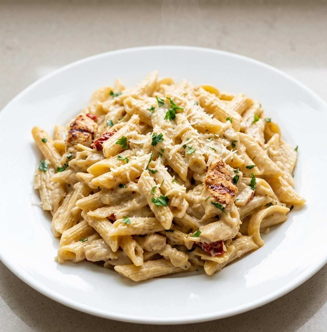 Chicken Alfredo at Oceanova